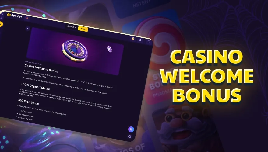 SpinBet welcome bonus 
