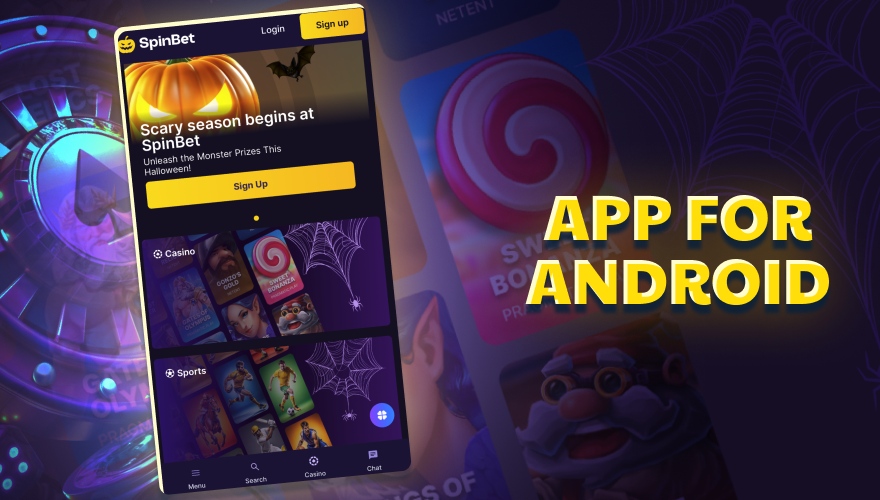 Download SpinBet app for Android