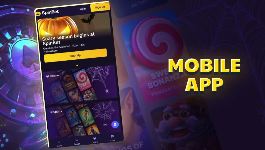 SpinBet app for Android and iOS