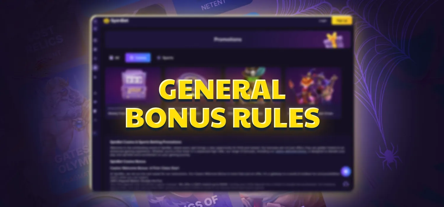 rules about using SpinBet bonuses