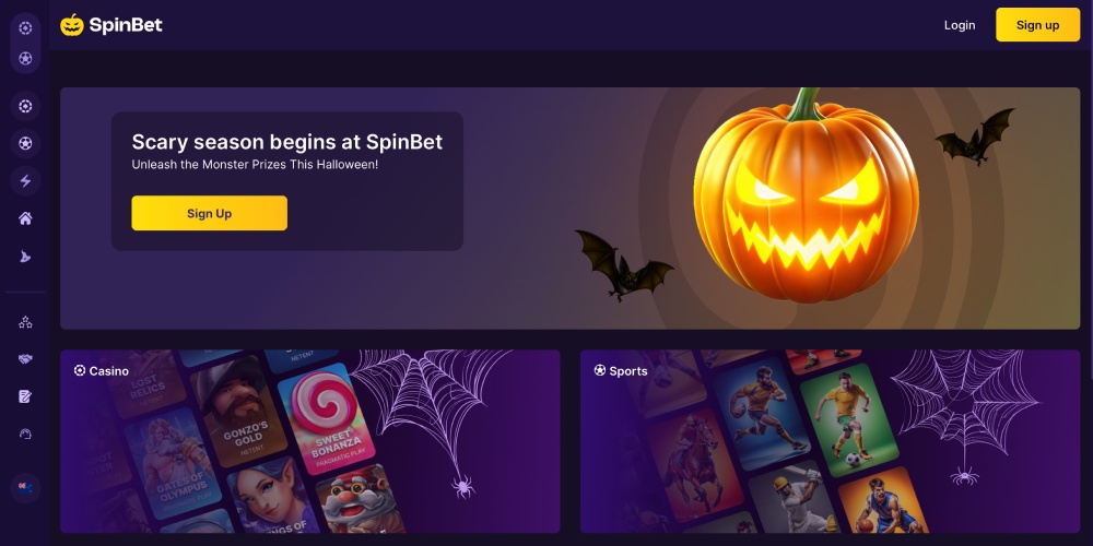 SpinBet sign up